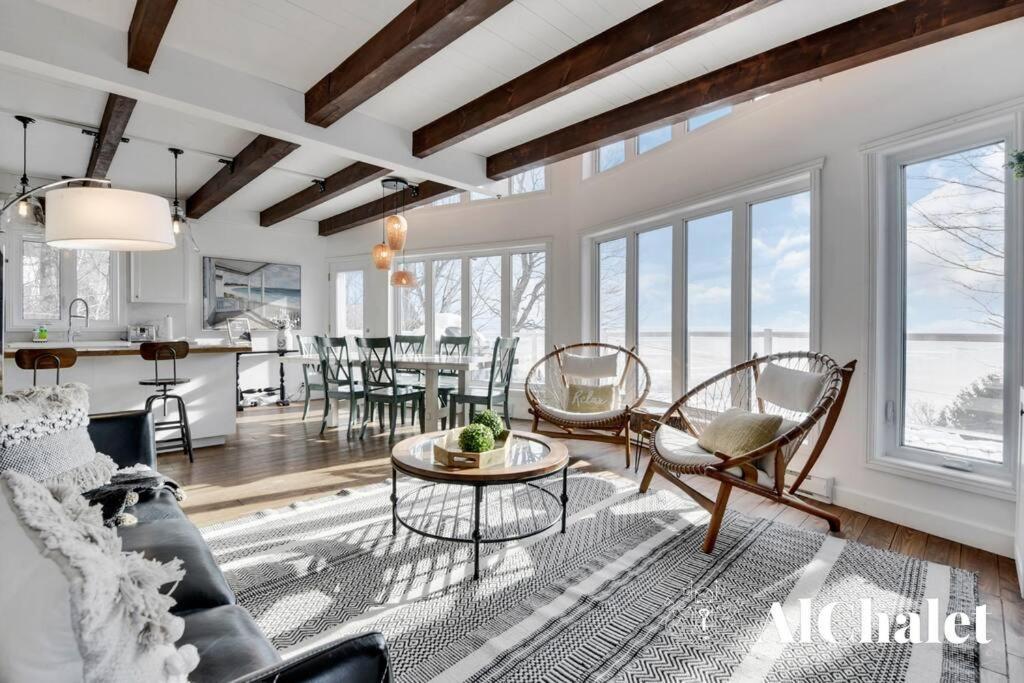 Aelpha-M - Magnifique Vue Sur Le Fleuve Villa Baie-Saint-Paul Exteriör bild